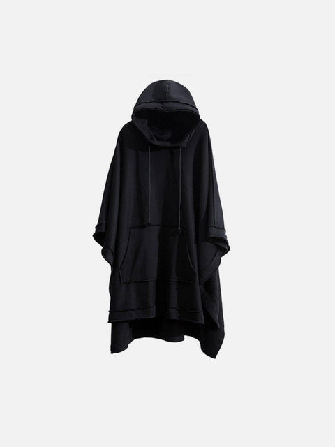 Dark Bat Cloak Cape Wizard Hooded Coat - Anagoc