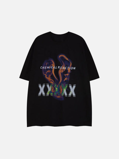 Fire Flame Cotton Graphic Tee - Anagoc
