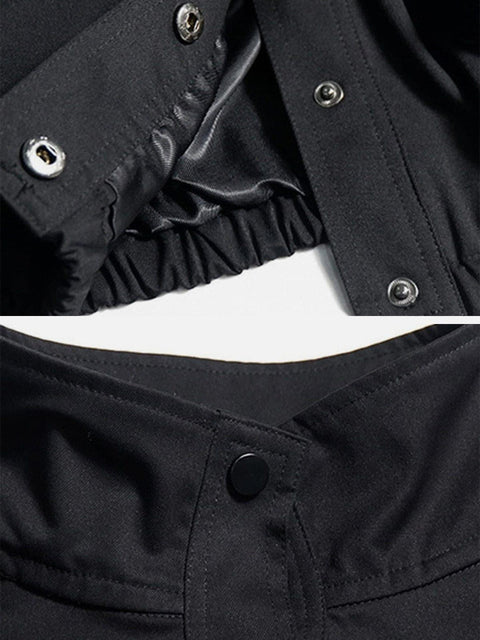 Labeling Pockets Stand Cargo Jacket - Anagoc