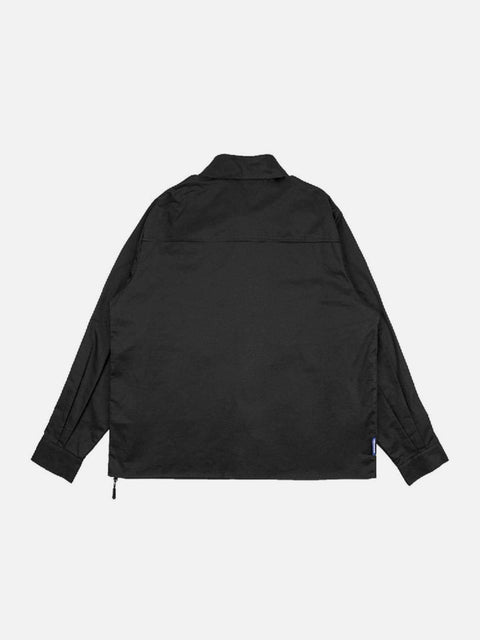 Multi-shape Zipper Buttons Jacket - Anagoc