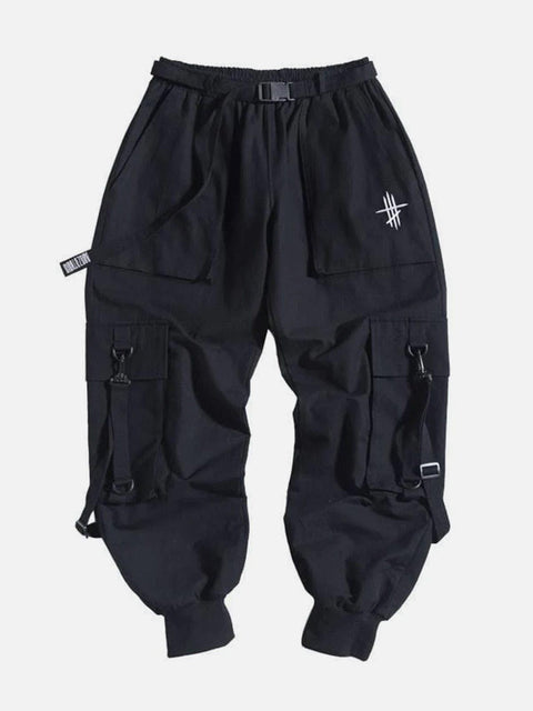 "Streamer Buckle" Cargo Pants - Anagoc
