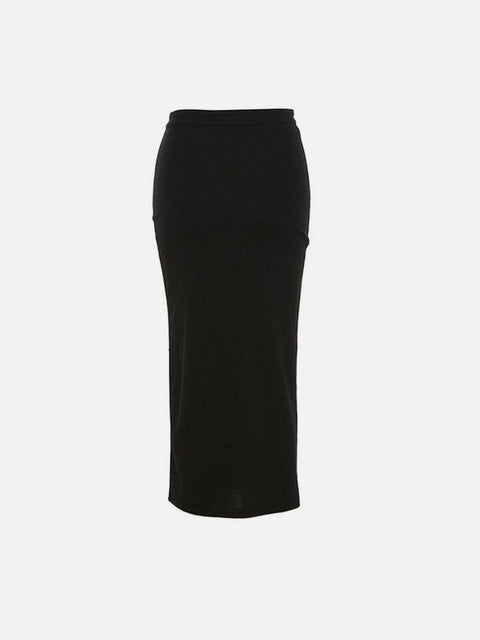 Slim Fit Sexy Buckle Skirt - Anagoc