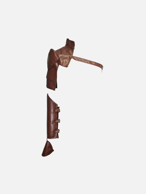 Gothic PU One Shoulder Sleeve - Anagoc