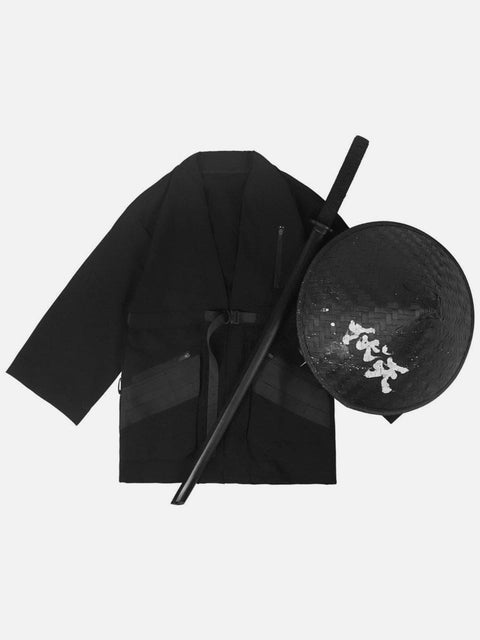 Cyberpunk Dark Ninja Cardigan Jacket - Anagoc