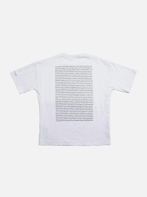 Dark Letter Graffiti Cotton Tee - Anagoc
