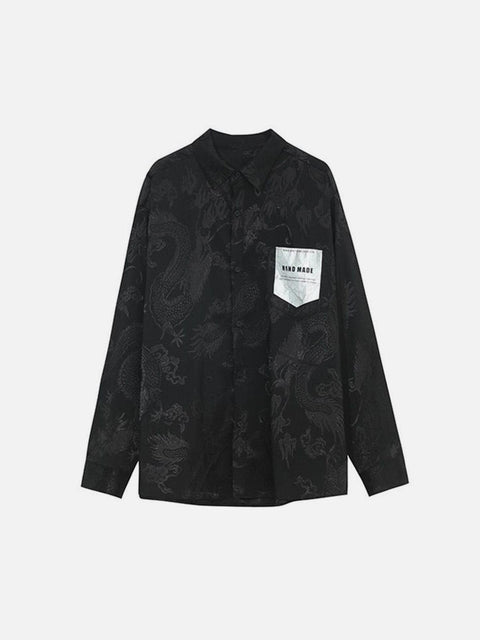 "Dragon Relief" Silk Shirt - Anagoc