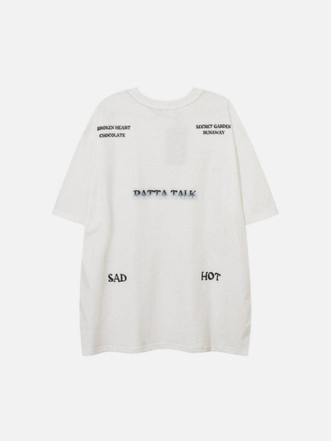 Leaf Letters Graphic Tee - Anagoc