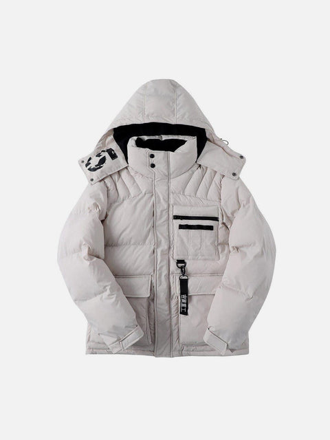 Combat Function Print Winter Coat - Anagoc