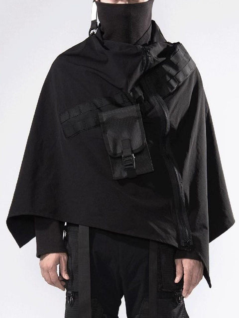 Cyberpunk Zip Up Cape - Anagoc