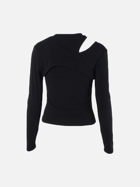 Irregular Patchwork Sleeve T Shirt - Anagoc