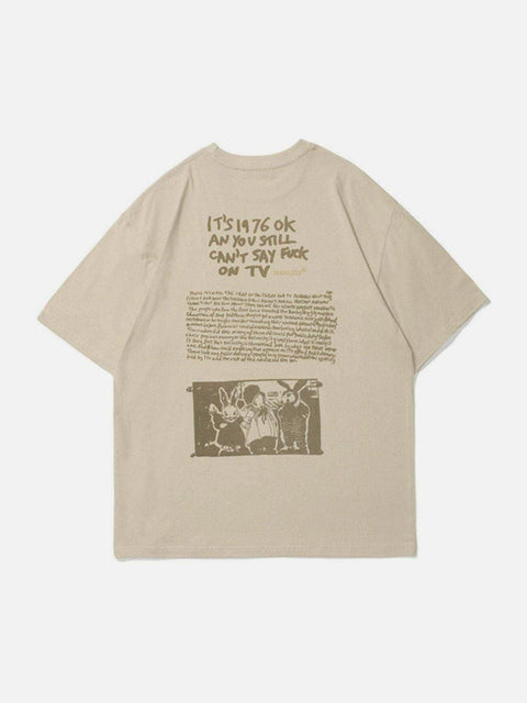 Fun Animal Print Cotton Tee - Anagoc