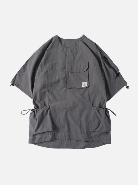 Combat Drawstring Cargo Tee - Anagoc