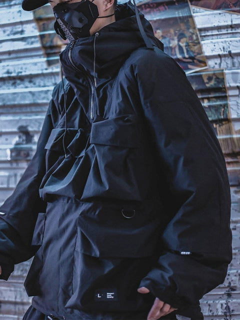 Combat Multi Pockets Winter Coat - Anagoc