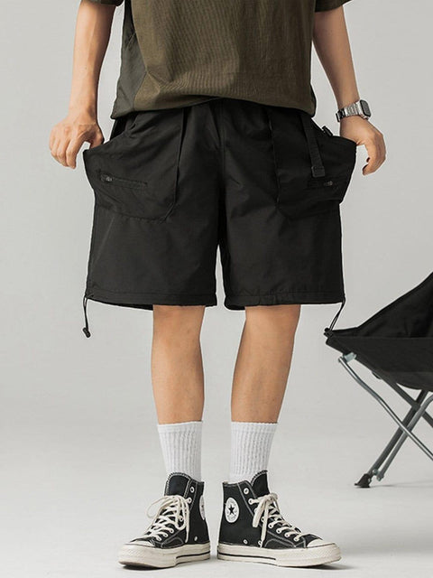 Big Pocket Drawstring Cargo Shorts - Anagoc