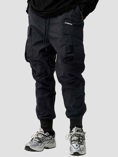 Techwear Side Zipper Big Pockets Cargo Pants - Anagoc