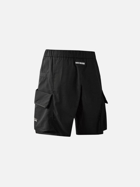 Combat Patchwork Pockets Nylon Shorts - Anagoc