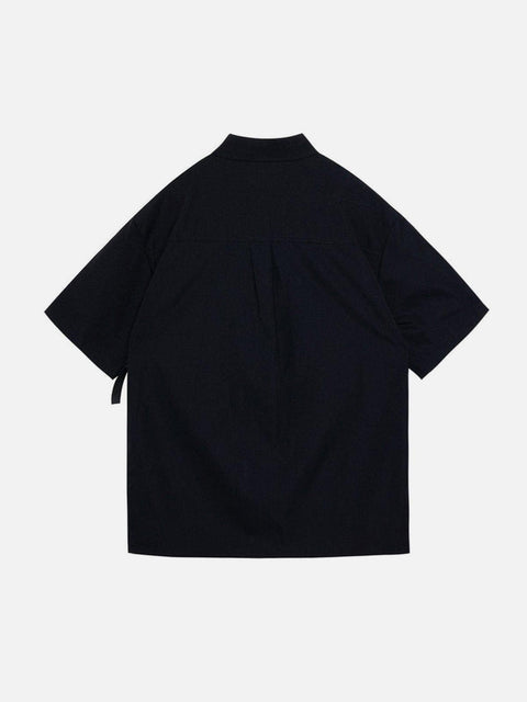 Darkwear Ribbon Short Sleeve Shirt - Anagoc
