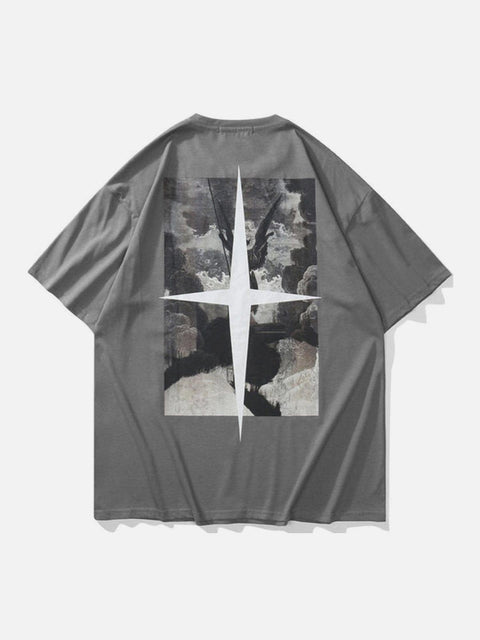 Angel Cross Graphic Tee - Anagoc