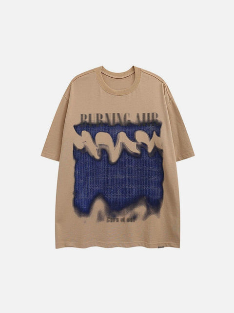 Dark Funny Color Graffiti Tee - Anagoc