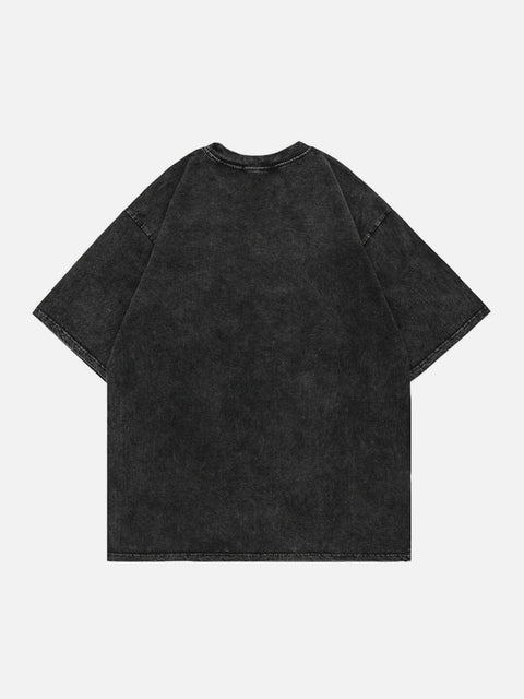 Electric Shock Skeleton Graphic Tee - Anagoc