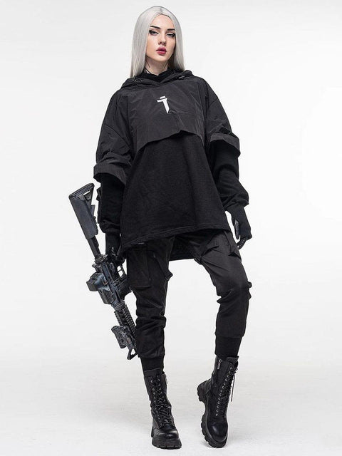 Cyberpunk Combat Functional Hoodies - Anagoc