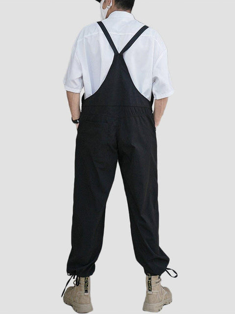 Bandage Ribbons Cotton Overalls - Anagoc