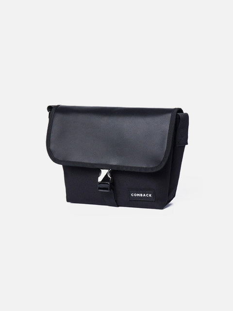 Buckle PU Messenger Bag - Anagoc