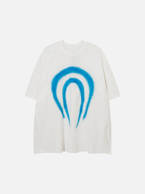Arched Letters Graphic Tee - Anagoc