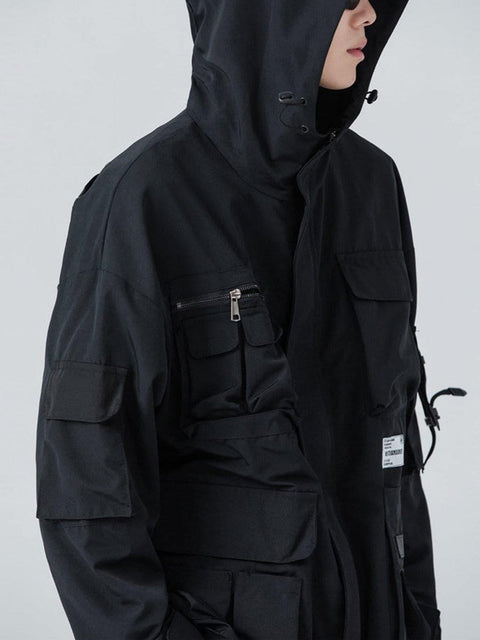Multiple Velcro Pockets Jacket - Anagoc