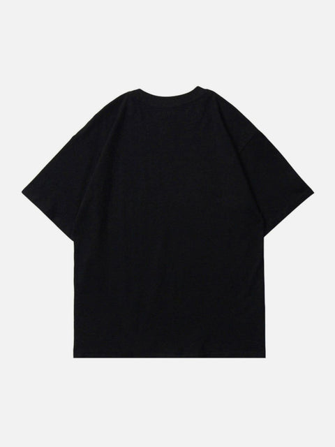 Dark Character Cotton Graphic Tee - Anagoc