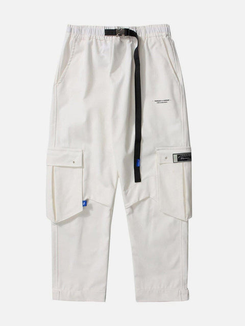 Electroplating Belt Velcro Pants - Anagoc