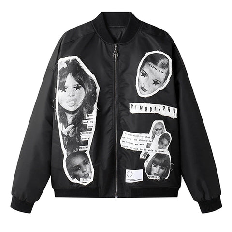"Character Patch" Varsity Jacket - Anagoc