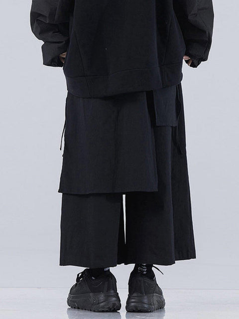 Dark Irregular Harem Pants - Anagoc