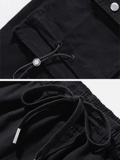 Three-dimensional Zipper Pockets Cargo Pants - Anagoc