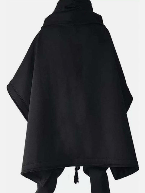 Dark Bat Cloak Cape Wizard Hooded Coat - Anagoc
