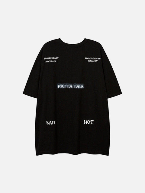 Leaf Letters Graphic Tee - Anagoc