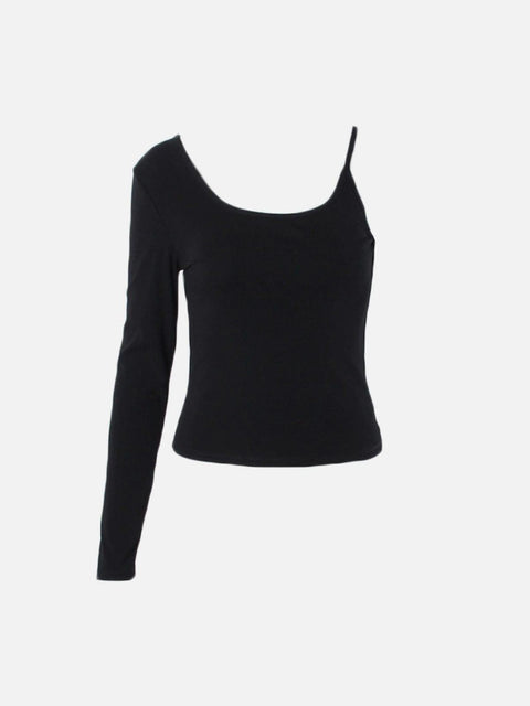 Irregular Patchwork Sleeve T Shirt - Anagoc