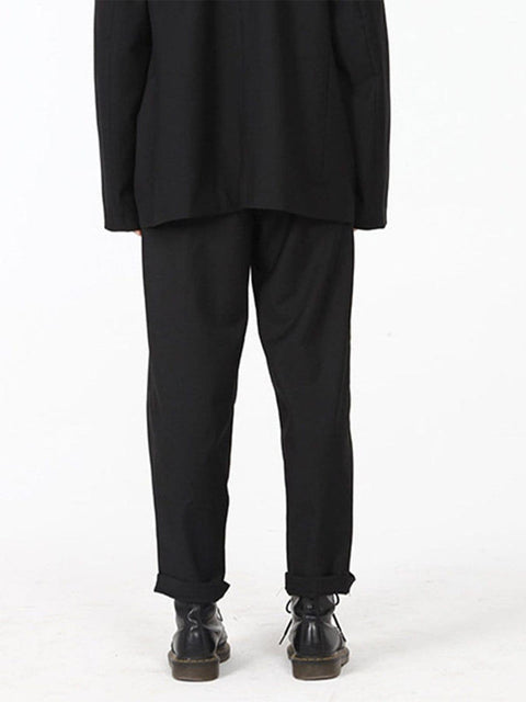 Mid Waist Straight Pants - Anagoc