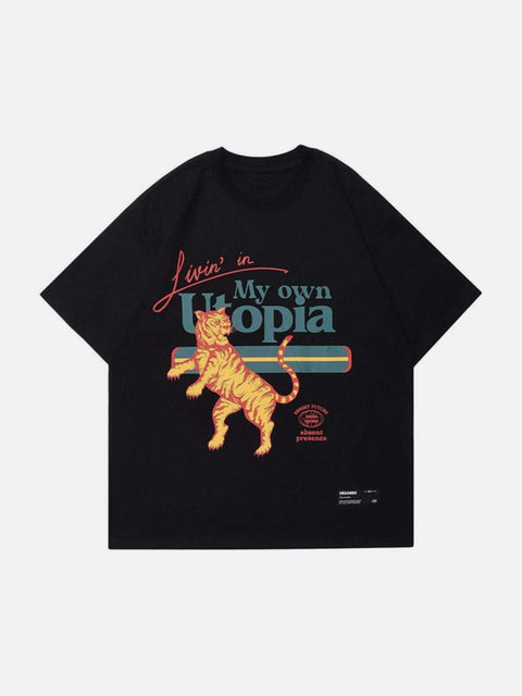 Ferocious Tiger Graphic Tee - Anagoc