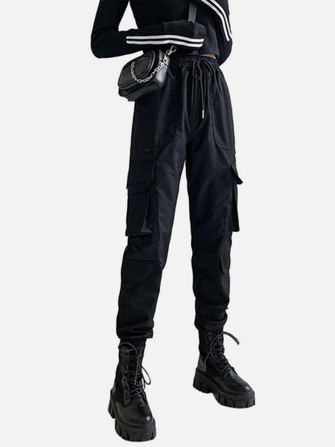 Multi Pockets Fleece Function Pants - Anagoc