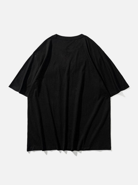 Skull Lightning Graphic Tee - Anagoc