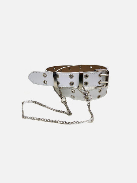 Punk Chain PU Luxury Buckle Belt - Anagoc