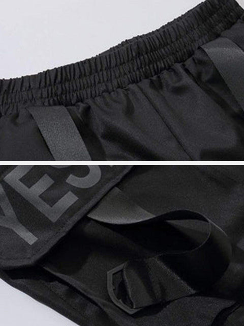 "Streamer buckle" Cargo Pants - Anagoc