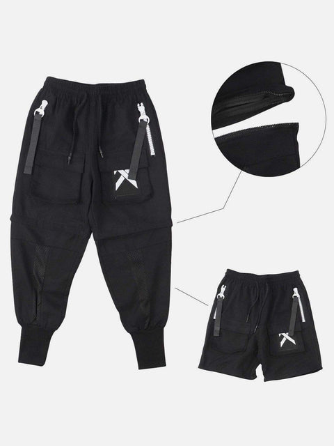 "X Dark" Zip-up Camo Pants - Anagoc
