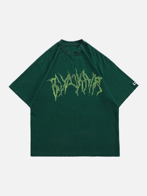 Dark Style Skull Graphic Tee - Anagoc