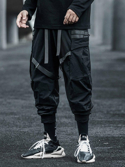 Dark Ribbons Cargo Pants - Anagoc