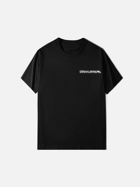 Function Dark Print Cotton Tee - Anagoc