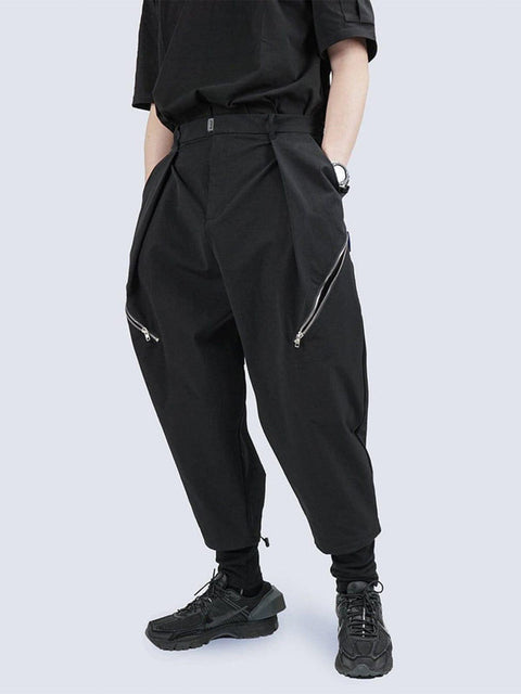 Fake Two Piece Drawstring Pants - Anagoc