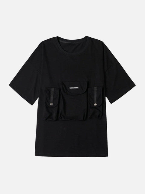 Dark Multi Pockets Tee - Anagoc