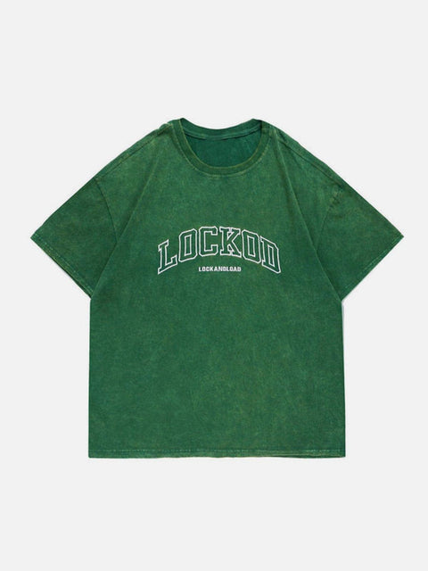 Washed Letters Tee - Anagoc